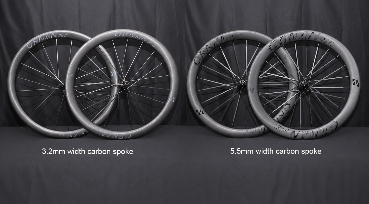 Ornan 23mm internal width carbon spoke road wheels